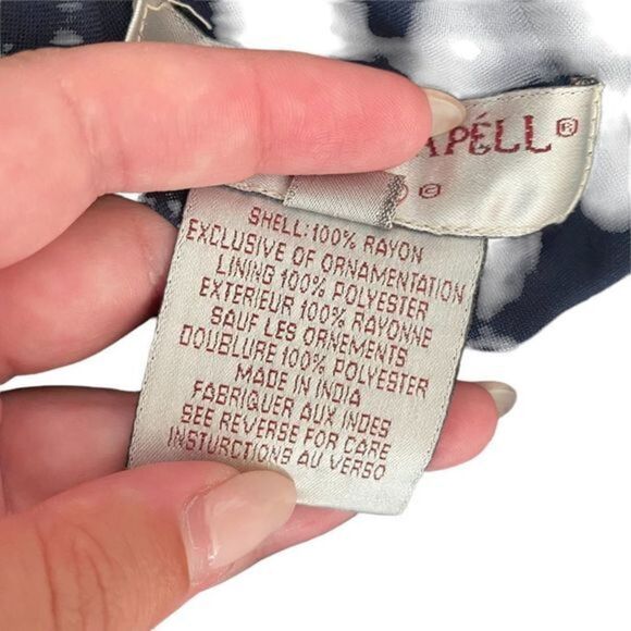 ADRIANNA PAPELL Evening Sequin Beaded‎ Blouse VINTAGE - Picture 2 of 4